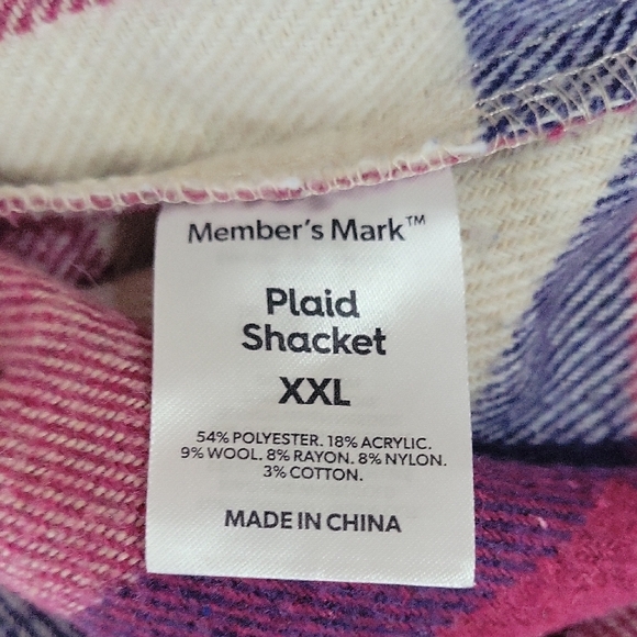 Plaid Button-Up Shacket - Picture 7 of 8